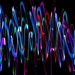 Abstract waves representing steady rhythm