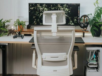 Minimalist office setup with plants